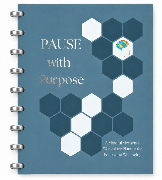 Pause With Purpose — Wellness Planner (Spiral Bound)